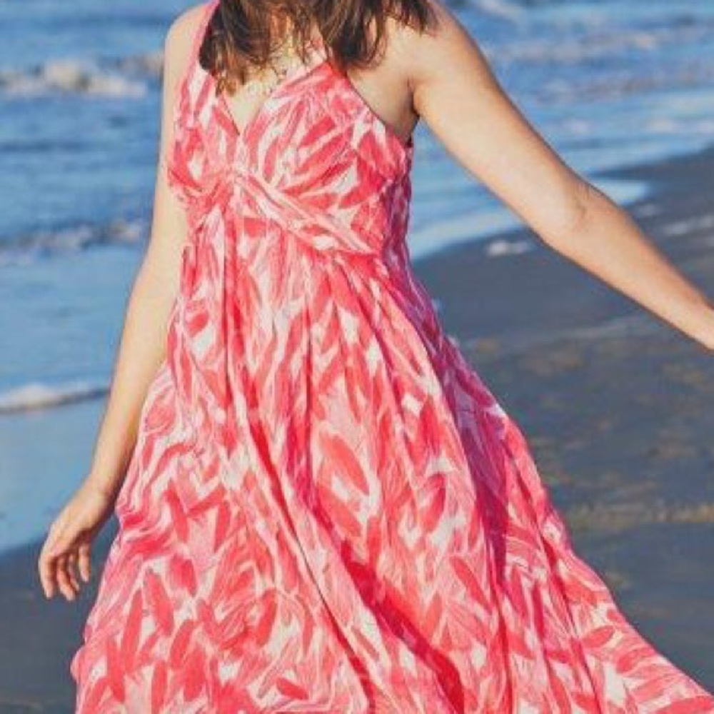 Anthropologie Postmark High-Low Halter Dress 8